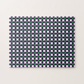 Gemstone Art, grün und Lila Puzzle (Horizontal)
