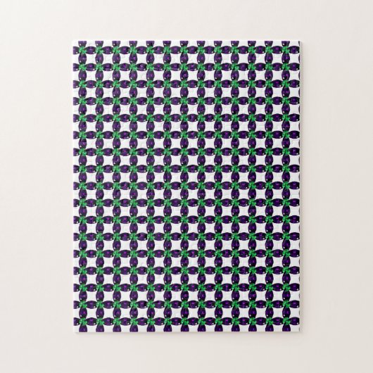 Gemstone Art, grün und Lila Puzzle (Vertikal)
