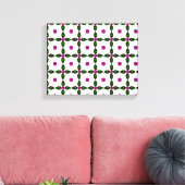 Gemstone Art, Lila grün Leinwanddruck (Insitu (Wohnzimmer))