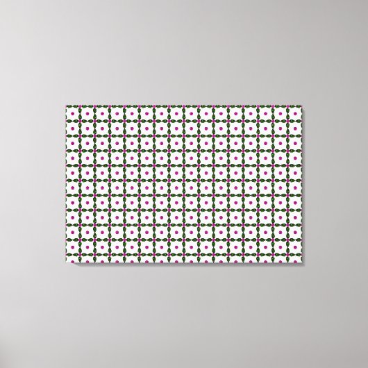 Gemstone Art, Lila grün Leinwanddruck (Vorderseite)