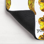 Gemstone Art Lila Orange Mousepad (Ecke)