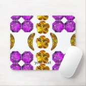 Gemstone Art Lila Orange Mousepad (Mit Mouse)
