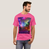 Gemstone Berge Fantasy Multicolor Crystal Acti T-Shirt (Vorne ganz)