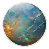 Gemstone Blue Opal Muster Keramikknauf (Vorderseite)