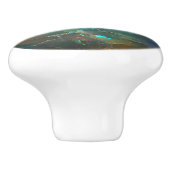 Gemstone Blue Opal Muster Keramikknauf (Seitenansicht)