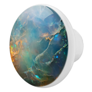 Gemstone Blue Opal Muster Keramikknauf