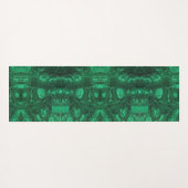 Gemstone Bright Green Abstrakt Pattern Gem Yogamatte (Rückseite (Horizontal))