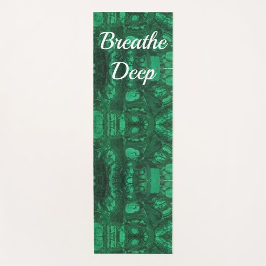 Gemstone Bright Green Abstrakt Pattern Gem Yogamatte (Vorderseite)