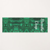 Gemstone Bright Green Abstrakt Pattern Gem Yogamatte (Vorderseite (Horizontal))
