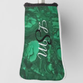 Gemstone Bright Green Marbour Abstrakt Monogram Golf Headcover (Rotieren 90)