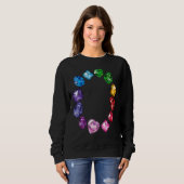 Gemstone Circle Fun Bunte Edelsteine Sweatshirt (Vorne ganz)