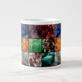Gemstone Collage Giant Coffee Tasse (Vorderseite)