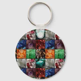 Gemstone Collage Schlüsselanhänger