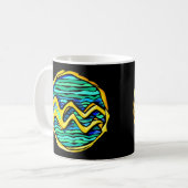 Gemstone Colored Aquarius Symbol Kaffeetasse (Vorderseite Links)
