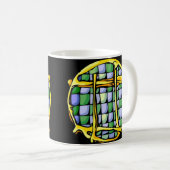 Gemstone Colored Gemini Symbol Kaffeetasse (VorderseiteRechts)