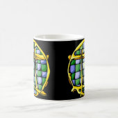 Gemstone Colored Gemini Symbol Kaffeetasse (Mittel)