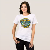 Gemstone Colored Gemini Symbol Tri-Blend Shirt (Vorderseite voll)