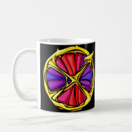 Gemstone Colored Sagittarius Symbol Kaffeetasse