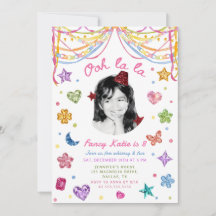 Gemstone Colorful Fancy Nancy Birthday Photo
