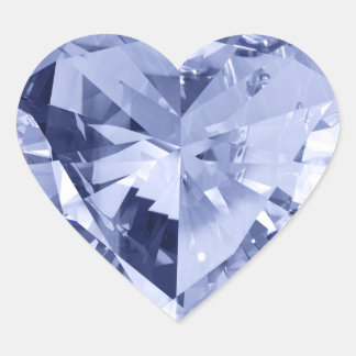 Gemstone Crystal Diamond Shiny Heart Sticker