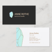 Gemstone Crystal Healer and Juwelier Designer Visitenkarte (Vorne/Hinten)