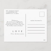 Gemstone Crystal Reindeer Weihnachtskarte Feiertagspostkarte (Rückseite)