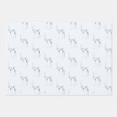 Gemstone Crystal Rentier Weihnachtsmuster Geschenkpapier Set (Vorderseite 2)