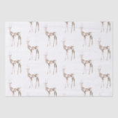 Gemstone Crystal Rentier Weihnachtswrapping Paper Seidenpapier (Vorderseite)