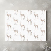 Gemstone Crystal Rentier Weihnachtswrapping Paper Seidenpapier