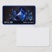 Gemstone Crystals Blue Sapphire Visitenkarte (Vorne/Hinten)