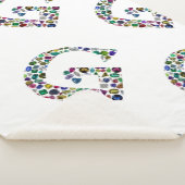 Gemstone Diamond Initial G Monogram Art Sherpadecke (3/4)