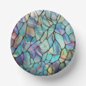 Gemstone Elements Opal farbiges Mix-Muster Pappteller (Vorderseite)