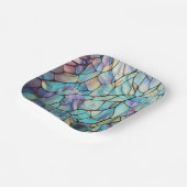 Gemstone Elements Opal farbiges Mix-Muster Pappteller (Gewinkelt)