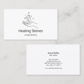 Gemstone Energy Crystal Healer Visitenkarte (Vorne/Hinten)