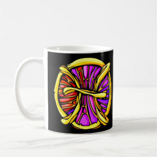 Gemstone Farbdrucke Symbol Kaffeetasse