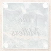 Gemstone Foto Schönes Fluorit Marmorgewächse Glasuntersetzer (Rückseite)