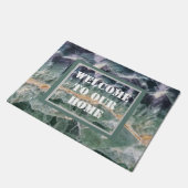 Gemstone Foto Schönes Fluorit Strip Gem Fußmatte (Schrägansicht)