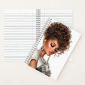 Gemstone Glow Glam Girl Spiral Notebook Notizblock (Innen)