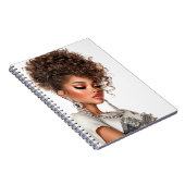 Gemstone Glow Glam Girl Spiral Photo Notebook Notizblock (Rechte Seite)
