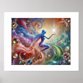 Gemstone Harmonie: Watercolor Wonder Poster (Vorne)