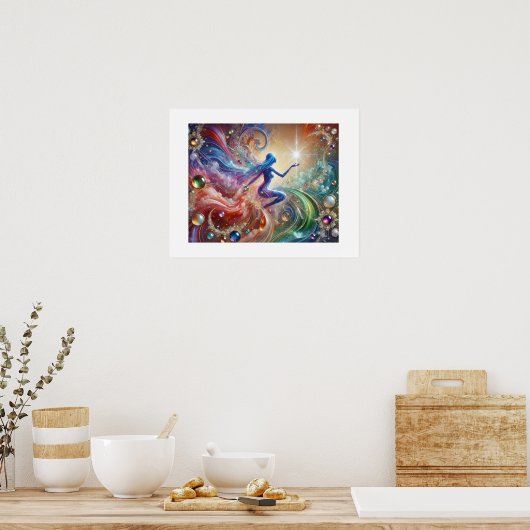 Gemstone Harmonie: Watercolor Wonder Poster (Küche)