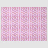 Gemstone Hearts Cute Pink Valentines Day Seidenpapier (Vorderseite)