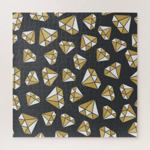 Gemstone hielt Vintages nahtloses Muster für. Puzzle