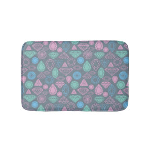 Gemstone-Icon-Muster Badematte