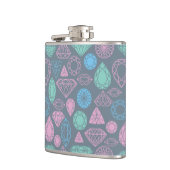 Gemstone-Icon-Muster Flachmann (Links)