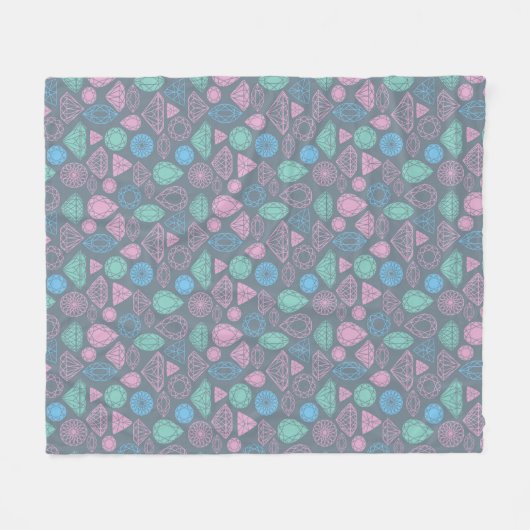 Gemstone Icon-Muster Fleecedecke (Vorderseite (Horizontal))