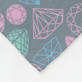 Gemstone Icon-Muster Fleecedecke (Ecke)