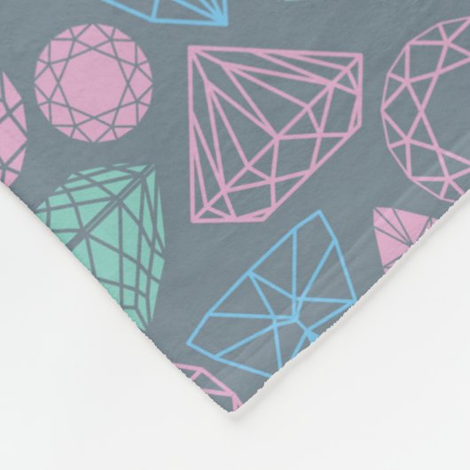 Gemstone Icon-Muster Fleecedecke (Ecke)