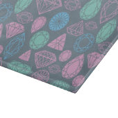 Gemstone-Icon-Muster Schneidebrett (Ecke)