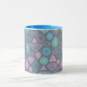Gemstone-Icon-Muster Tasse (Zentrum)